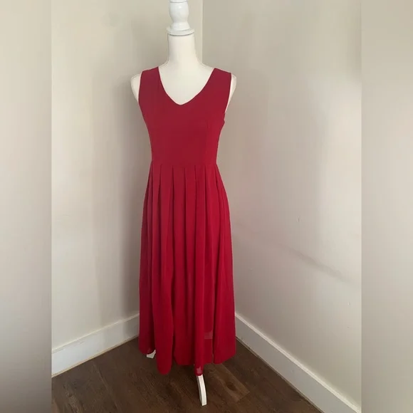 Vogue Fashions Dresses | Flowy Red Vintage Dress | Color: Red | Size: M | Kthell's Closet Vogue Fashions Dresses | Flowy Red Vintage Dress | Color: Red | Size: M | Kthell's Closet